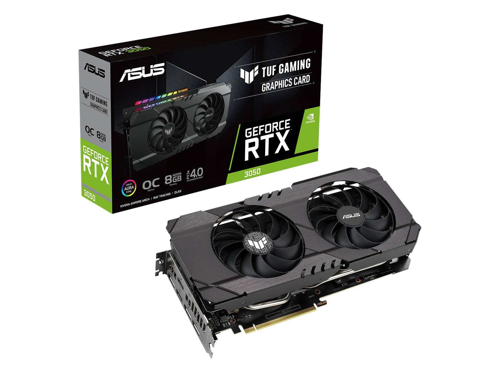 ASUS GeForce RTX 3050 OC - 8GB GDDR6 RAM - Grafikkarte