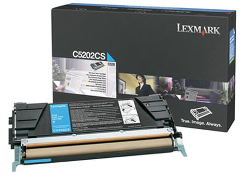 Lexmark Original Toner Standard Variante - C520 cyan 1500 Seiten (C5202CS)