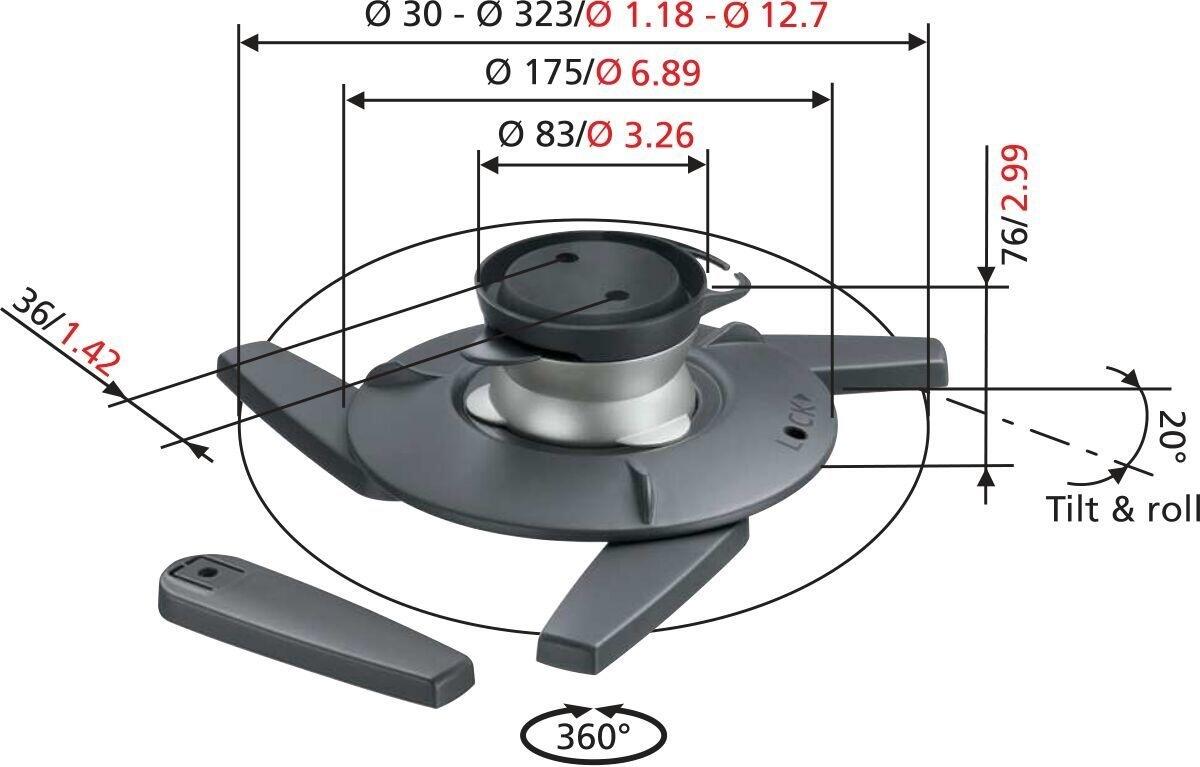 Vogel's EPC 6545 Projektor-Deckenhalterung für 30-323mm (1,18-12,7')