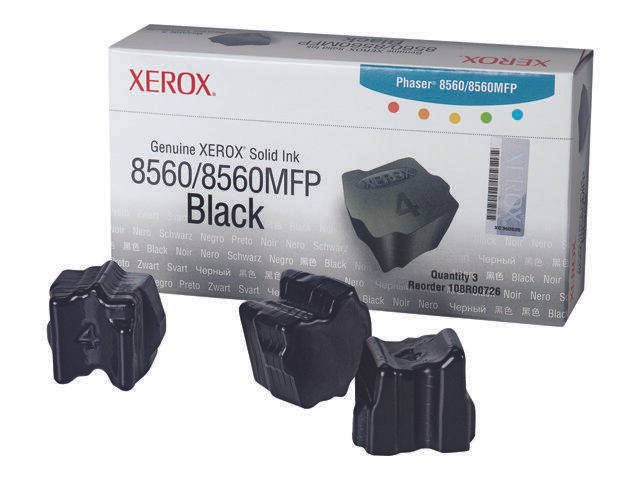 Xerox Original Druckerpatrone 3er Pack schwarz 3.000 Seiten für Phaser 8560 (108R00726)