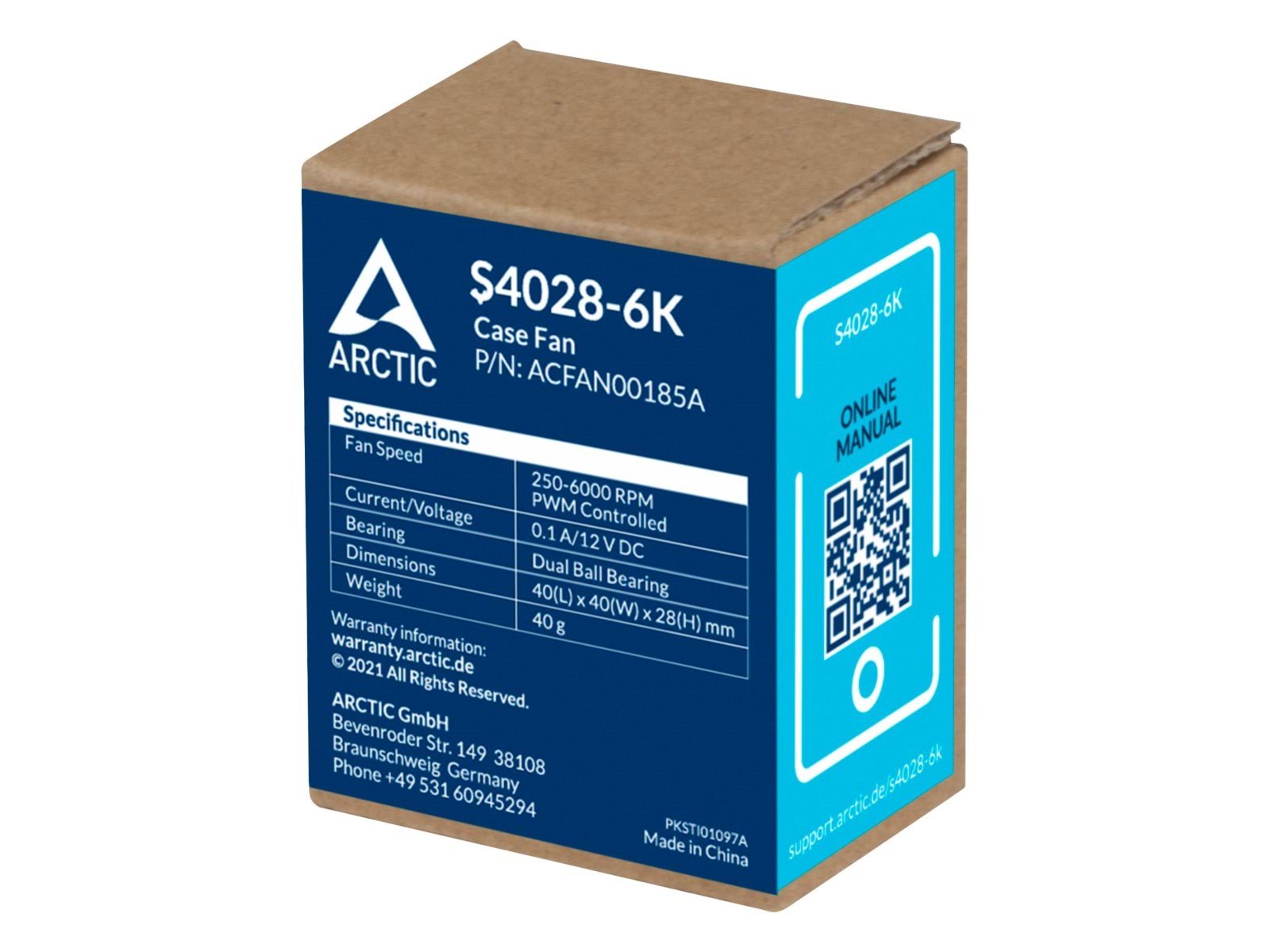 Arctic Server Fan S4028-6K - Gehäuselüfter - 40mm - Schwarz