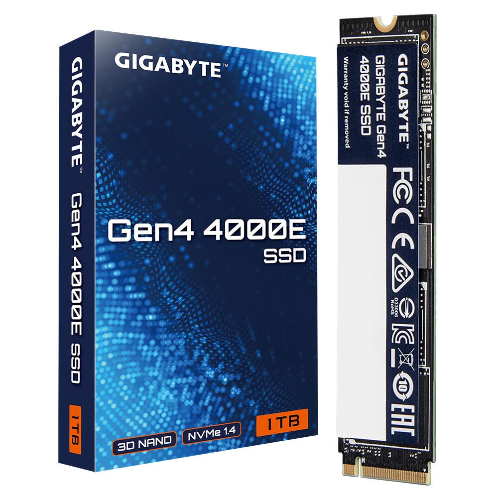 GIGABYTE Gen4 4000E M.2 SSD intern 1 TB