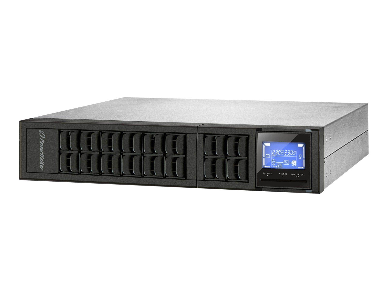 BlueWalker 10122000 - PowerWalker VFI CRM LCD - 1000VA/800W - Double Conversion Online UPS