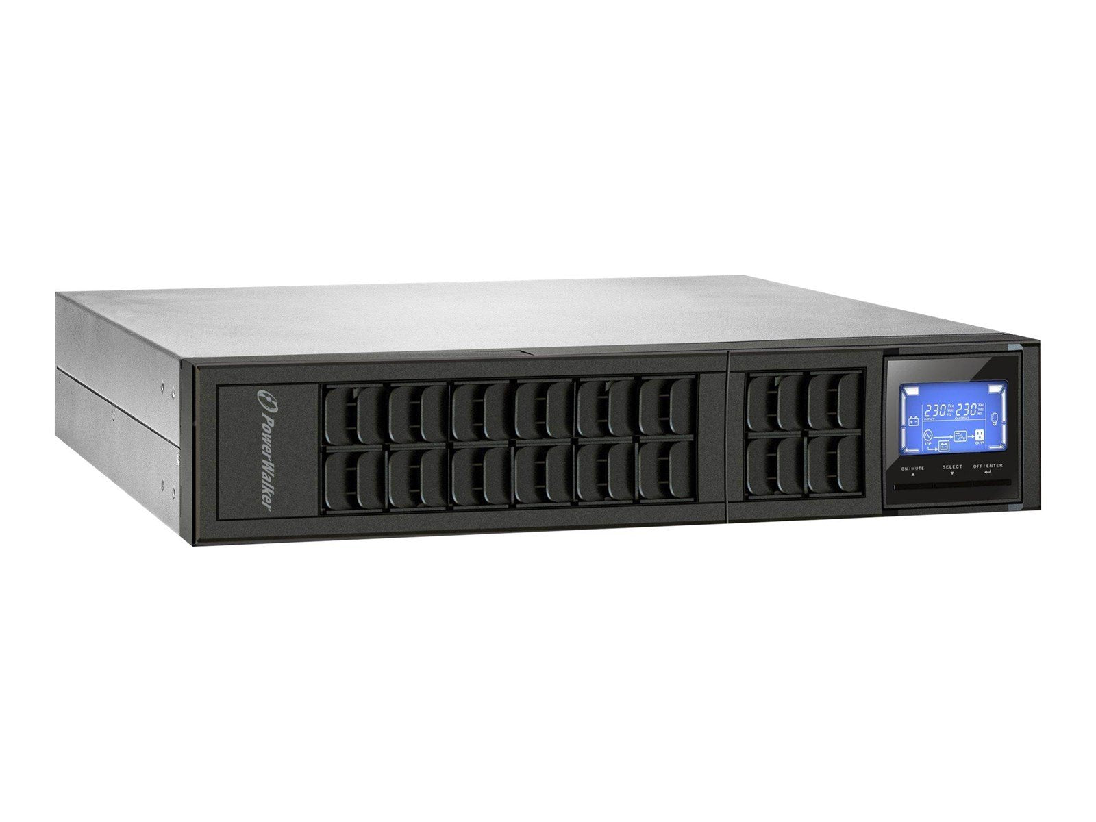 BlueWalker 10122000 - PowerWalker VFI CRM LCD - 1000VA/800W - Double Conversion Online UPS