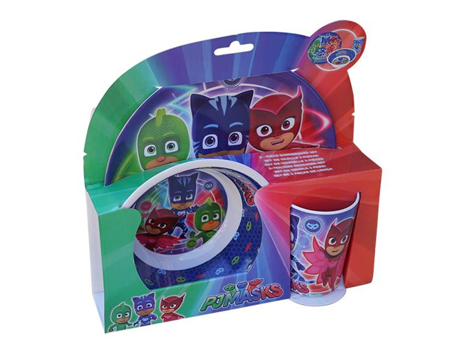 Barbo Toys PJ Mask 3 pcs Melamine set w/o rim