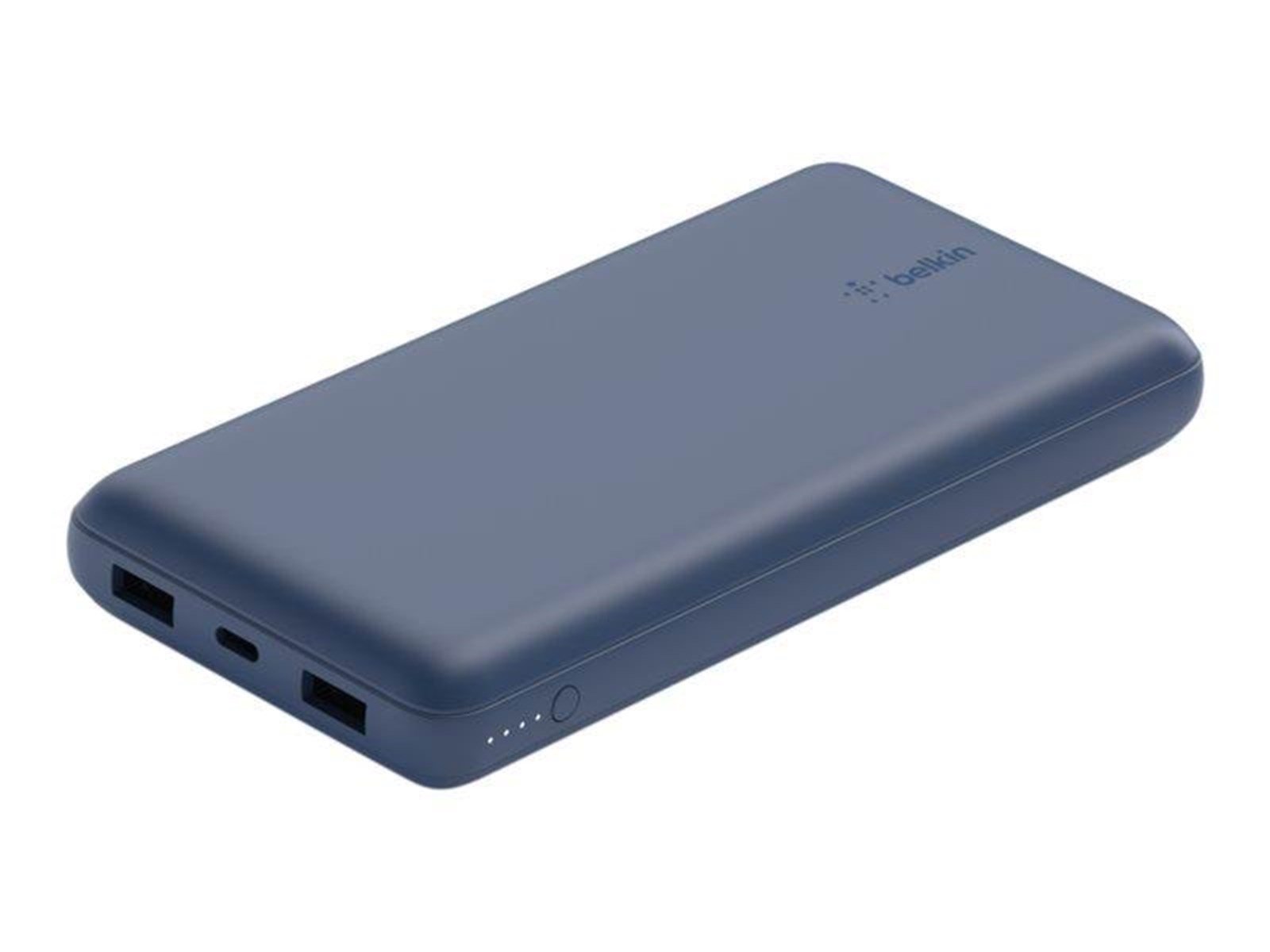Belkin Power Bank 20K USB-A and USB-C 15W blue Powerbank (Akku) - 20000 mAh