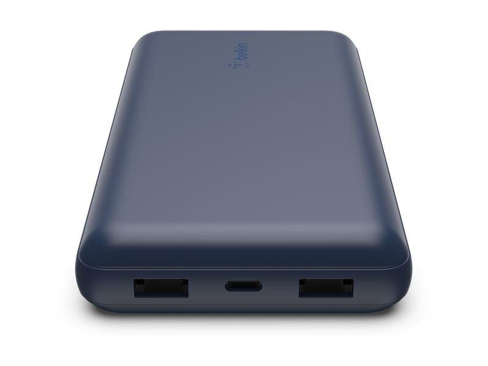 Belkin Power Bank 20K USB-A and USB-C 15W blue Powerbank (Akku) - 20000 mAh