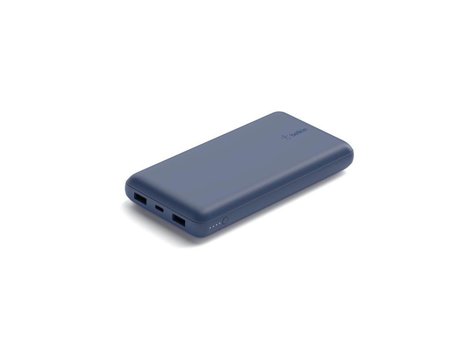 Belkin Power Bank 20K USB-A and USB-C 15W blue Powerbank (Akku) - 20000 mAh