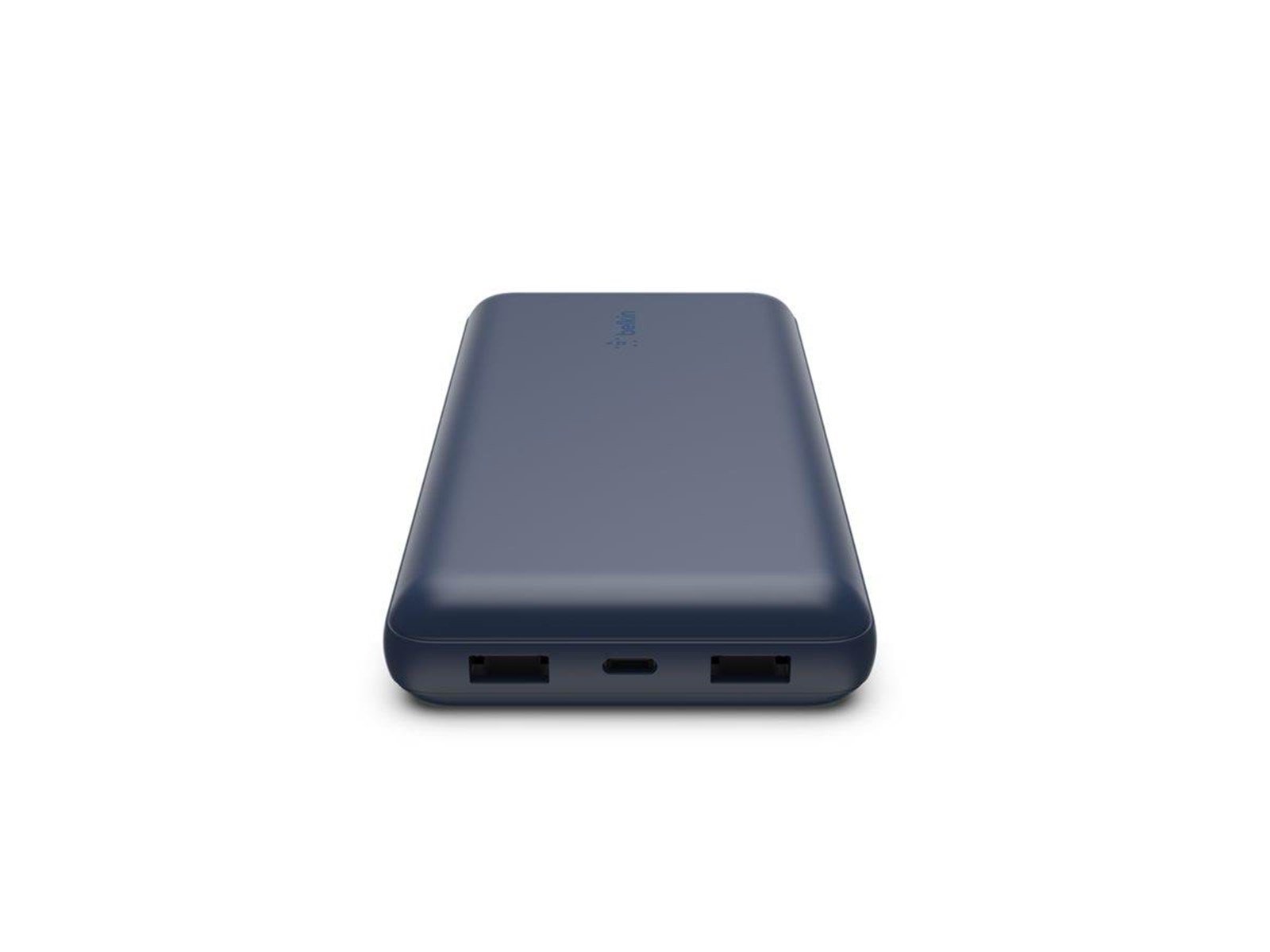Belkin Power Bank 20K USB-A and USB-C 15W blue Powerbank (Akku) - 20000 mAh