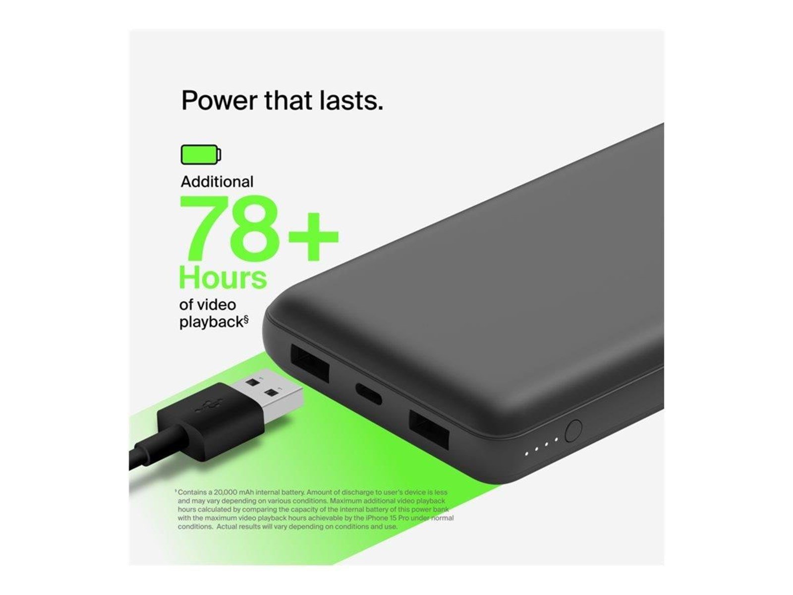 Belkin BOOST CHARGE Powerbank (Akku) - schwarz - 20000 mAh