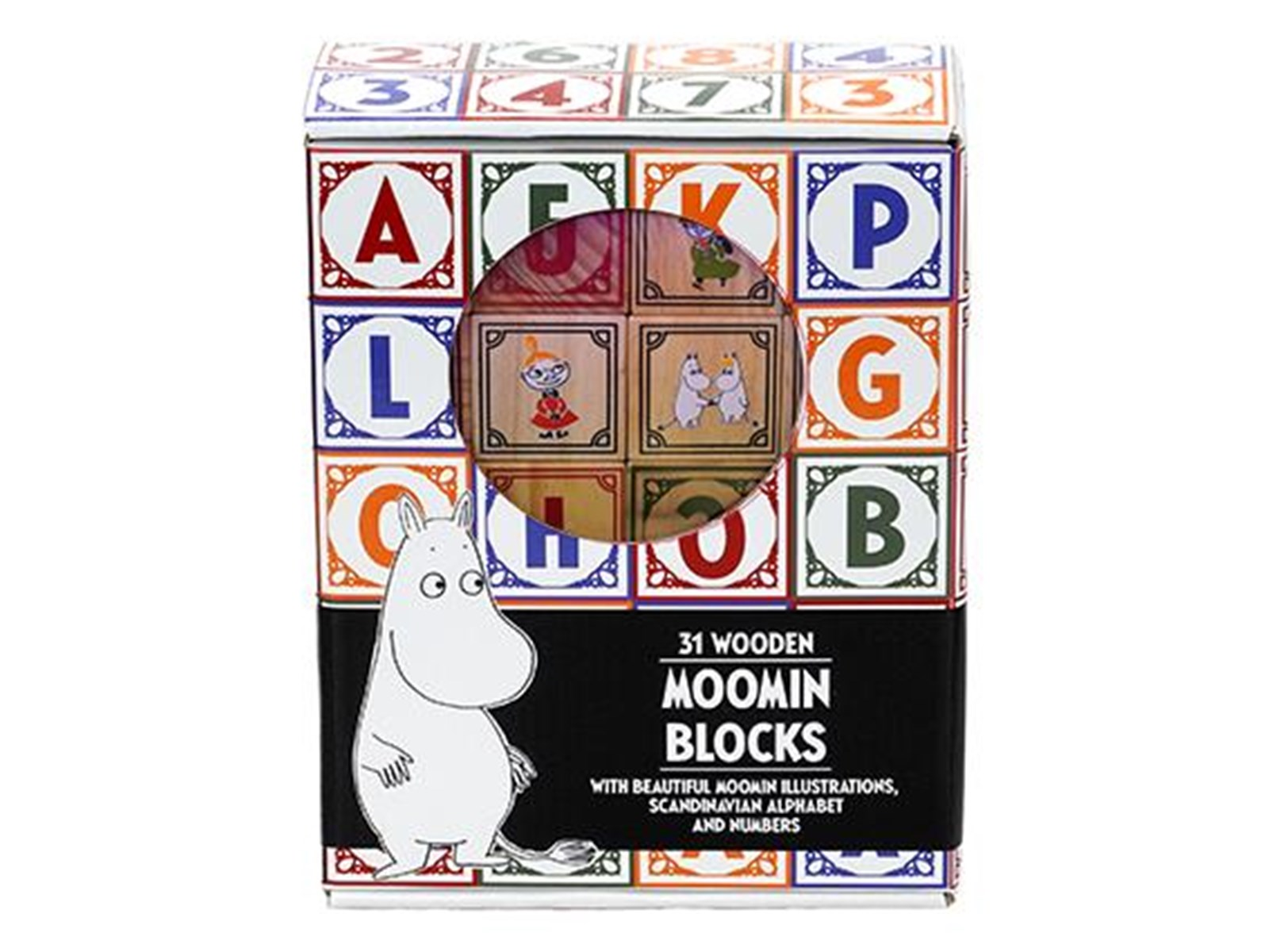Barbo Toys Moomin Wooden Alphabet Blocks