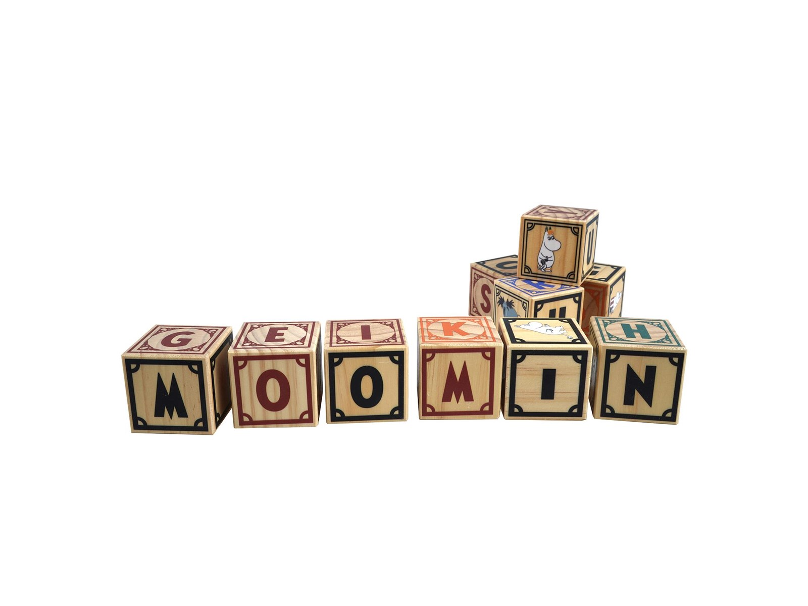 Barbo Toys Moomin Wooden Alphabet Blocks