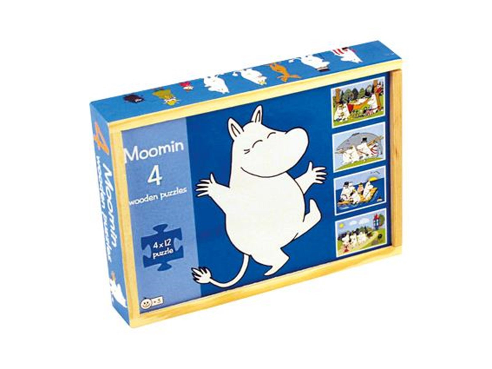 Barbo Toys Moomin - 4 wooden puzzles - Tammy