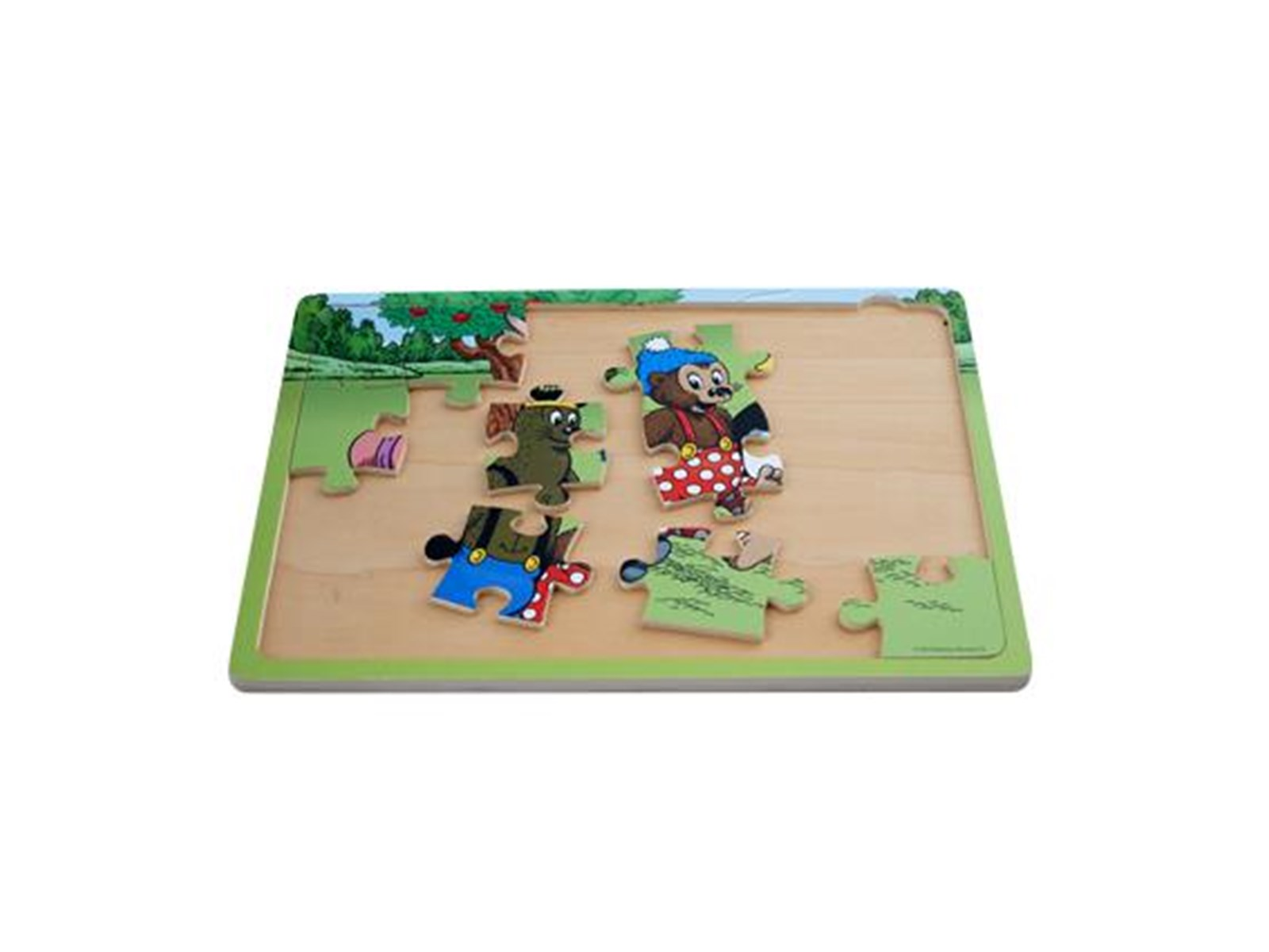 Barbo Toys Rasmus Klump - Wooden puzzles - Friends