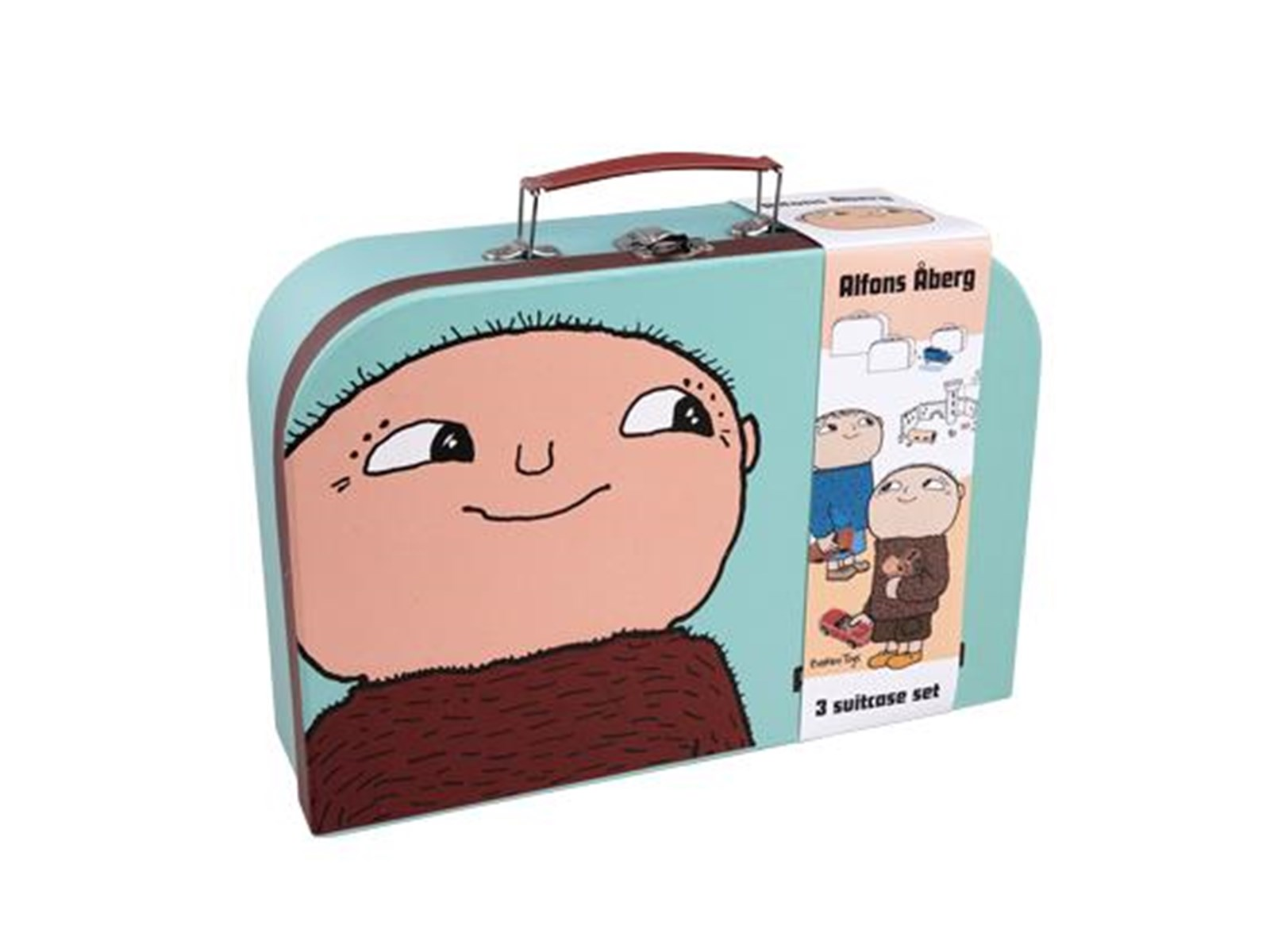 Barbo Toys Alfons Åberg 3 Suitcase Set