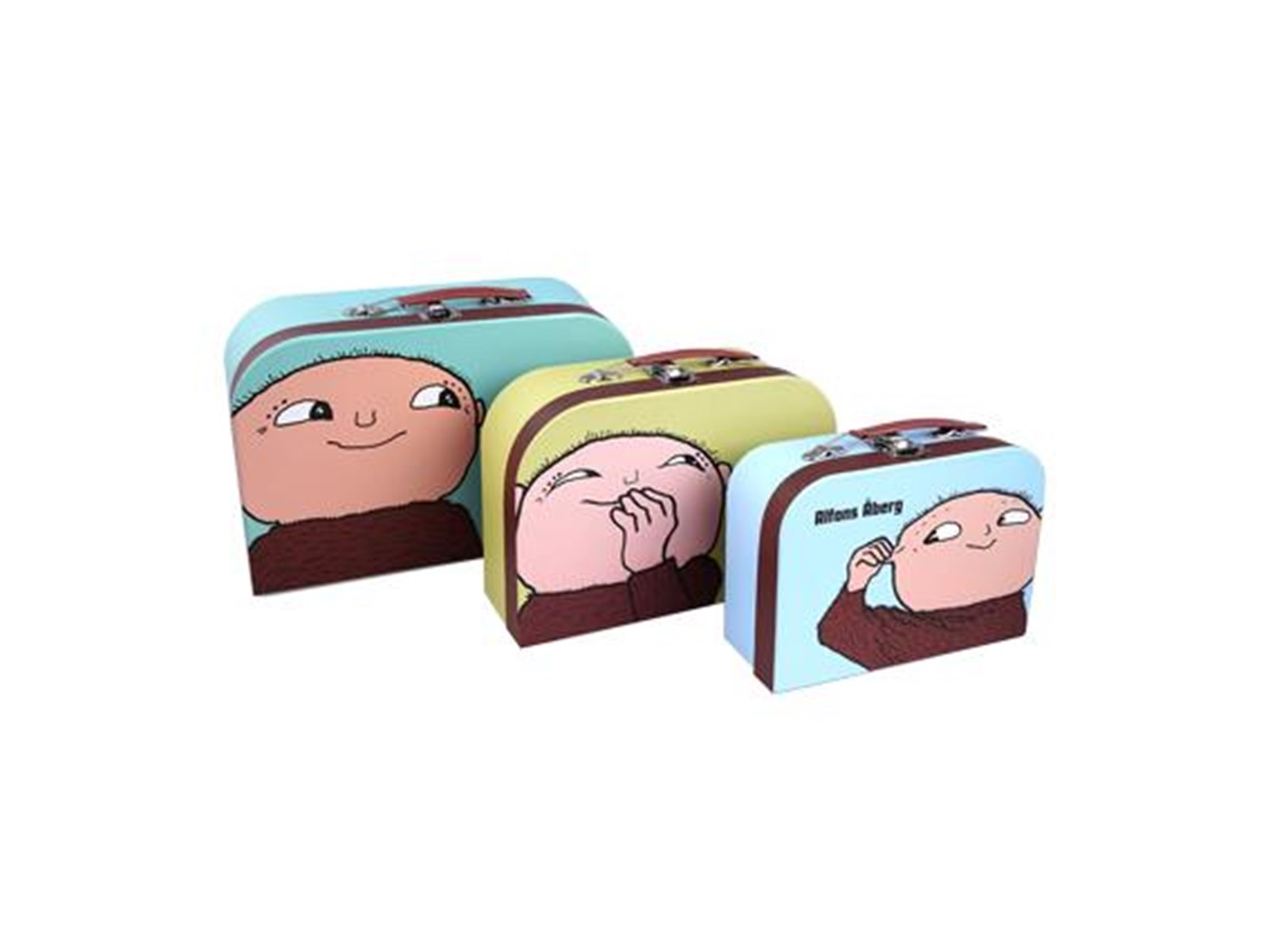 Barbo Toys Alfons Åberg 3 Suitcase Set