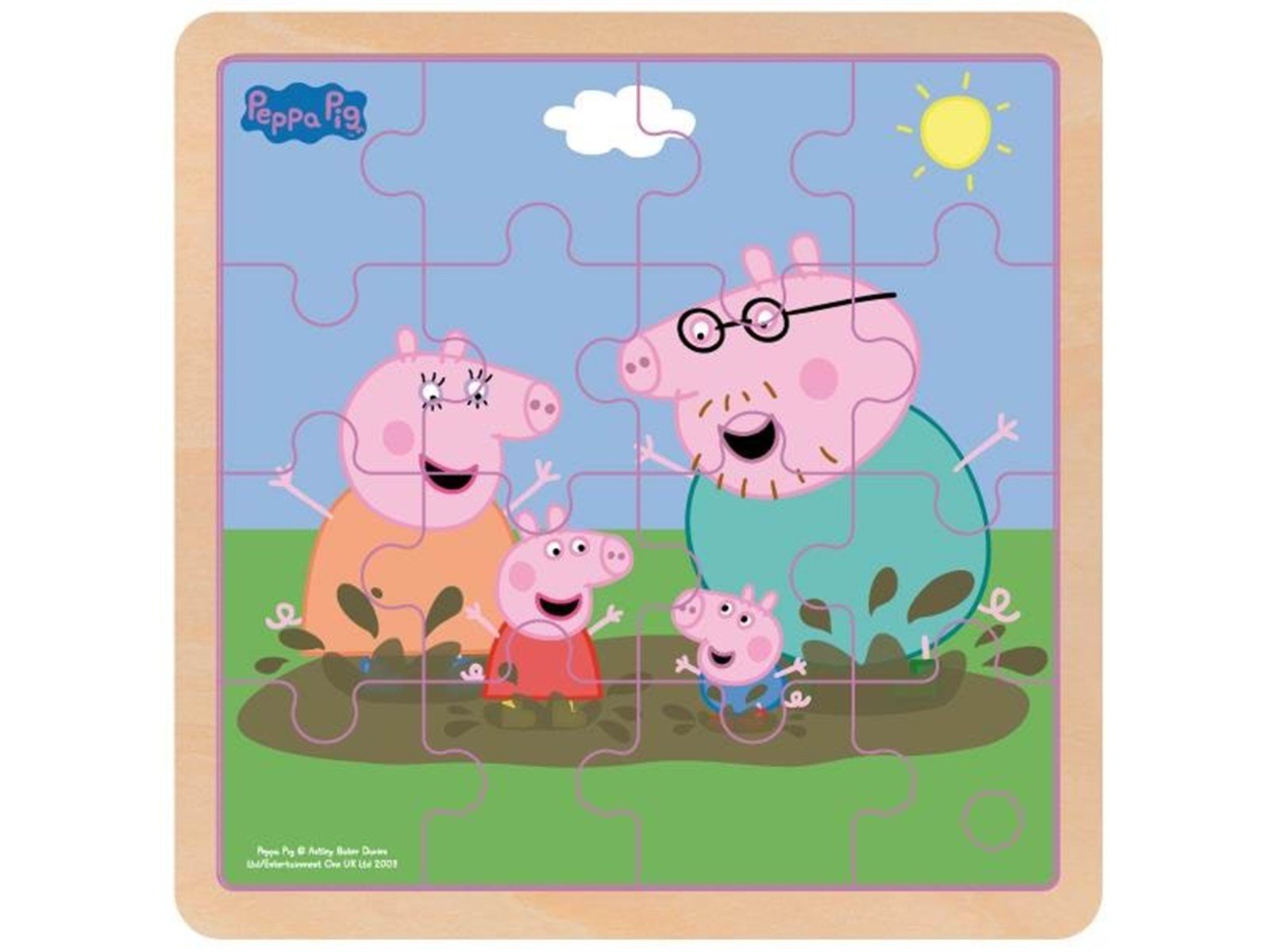 Barbo Toys Peppa Pig - Wooden Puzzle - Mud
