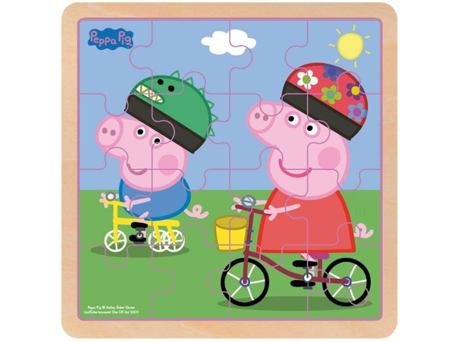 Barbo Toys Peppa Pig - Wooden Puzzle - Bikeride