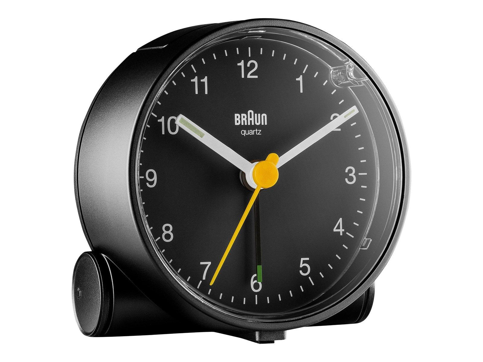 Braun BC01 - alarm clock - round - quartz - desktop - black
