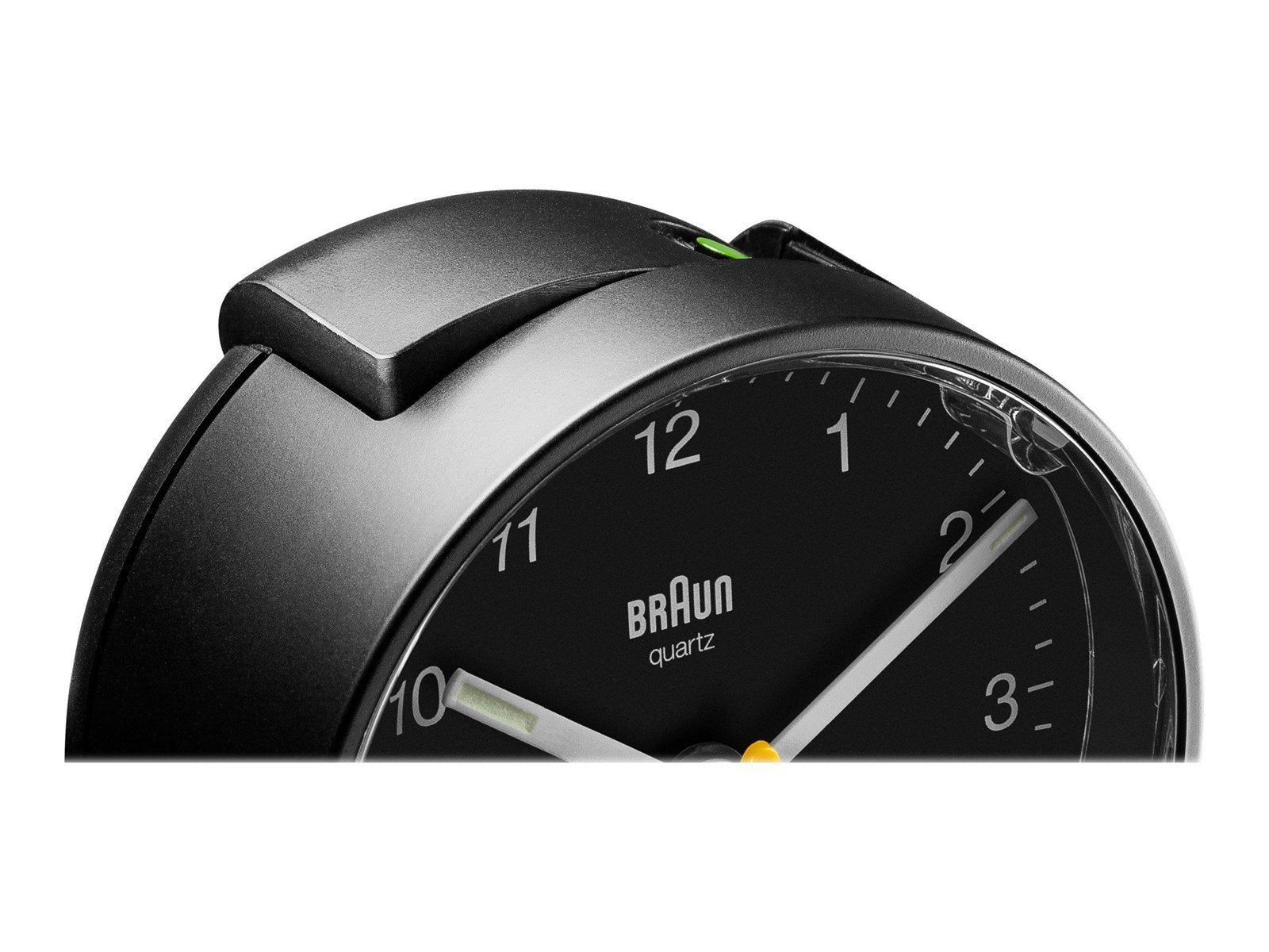 Braun BC01 - alarm clock - round - quartz - desktop - black
