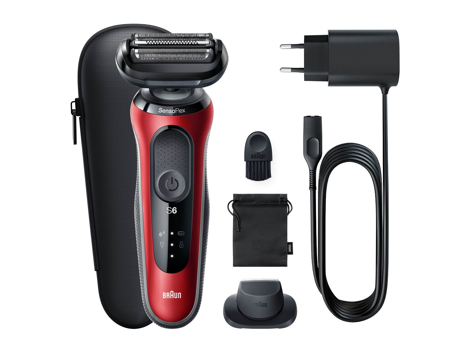 Braun Rasierapparate Series 6 - 61-R1200s - red