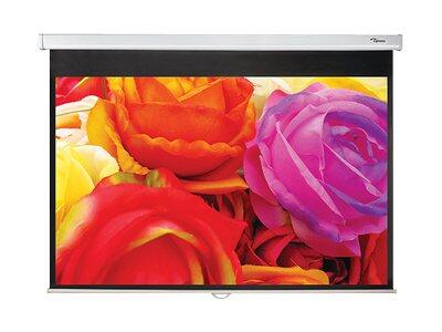 Optoma DS-1095PMG+ Manuelle Pull Down Leinwand für Wand-/Deckenmontage, 16:10, (95') 241cm