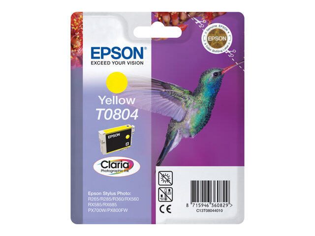 Epson Original T0804 Kolibri Druckerpatrone gelb 520 Seiten 7ml (C13T08044011)