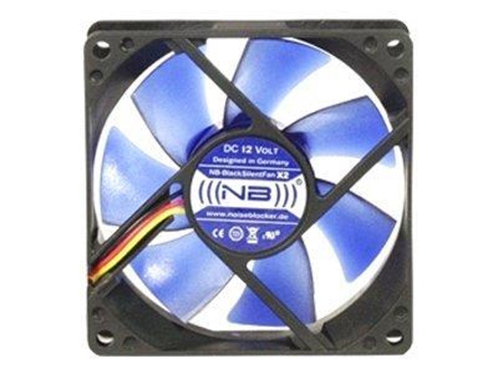 Blacknoise Noiseblocker BlackSilent X2 Rev. 1.0 - Gehäuselüfter - 80mm