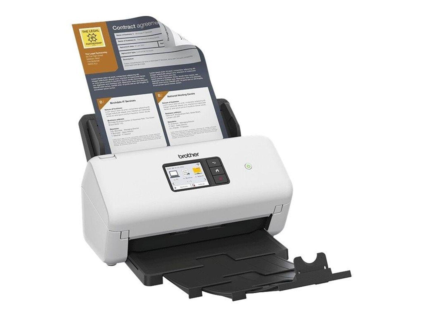 Brother ADS-4500W - document scanner - desktop - USB 3.0 Gigabit LAN Wi-Fi(n) USB 2.0 (Host)
