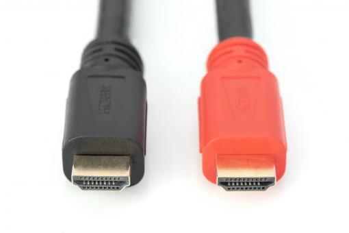 DIGITUS HDMI mit Ethernet-Anschlusskabel High Speed mit Verstärker 20m