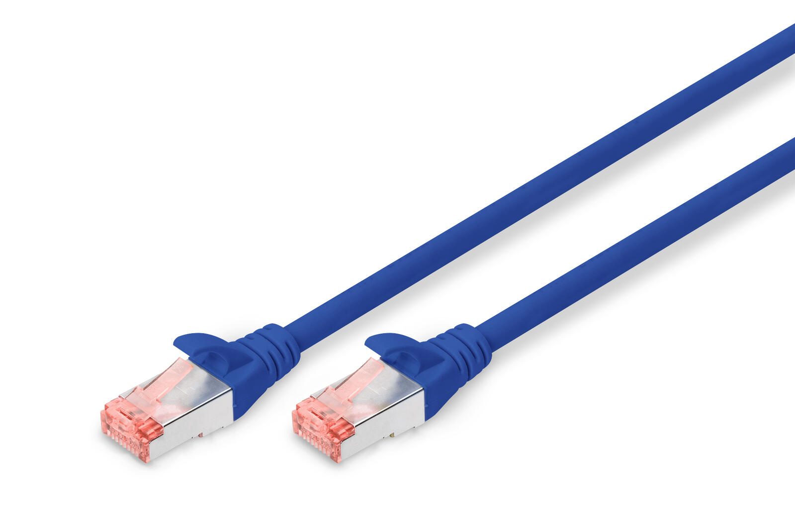 DIGITUS Patch-Kabel RJ-45 (M) zu RJ-45 (M) 3m Kupfer S/FTP Cat 6 blau (DK-1644-030/B)