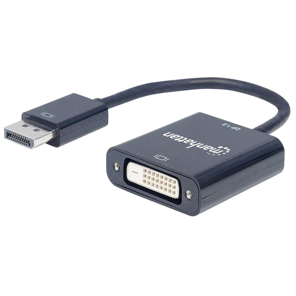 MANHATTAN DisplayPort Adapter 1.2a -> DVI(24+1) St/Bu schwar