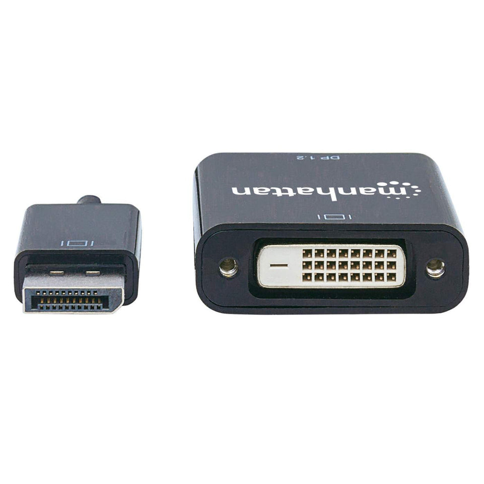 MANHATTAN DisplayPort Adapter 1.2a -> DVI(24+1) St/Bu schwar