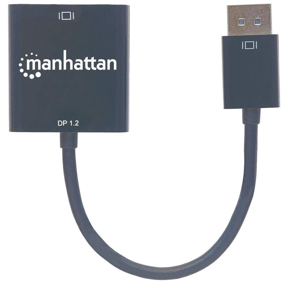 MANHATTAN DisplayPort Adapter 1.2a -> DVI(24+1) St/Bu schwar