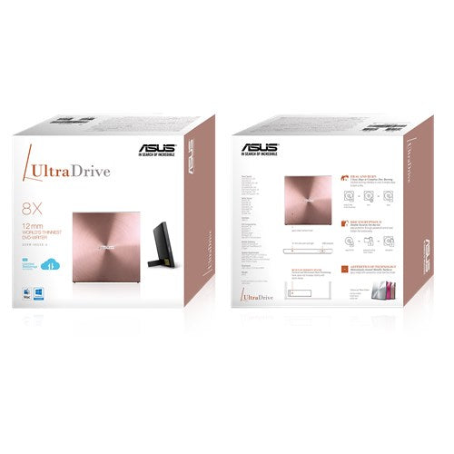 ASUS SDRW-08U5S-U EXT Slim USB UltraDrive pink ZEN