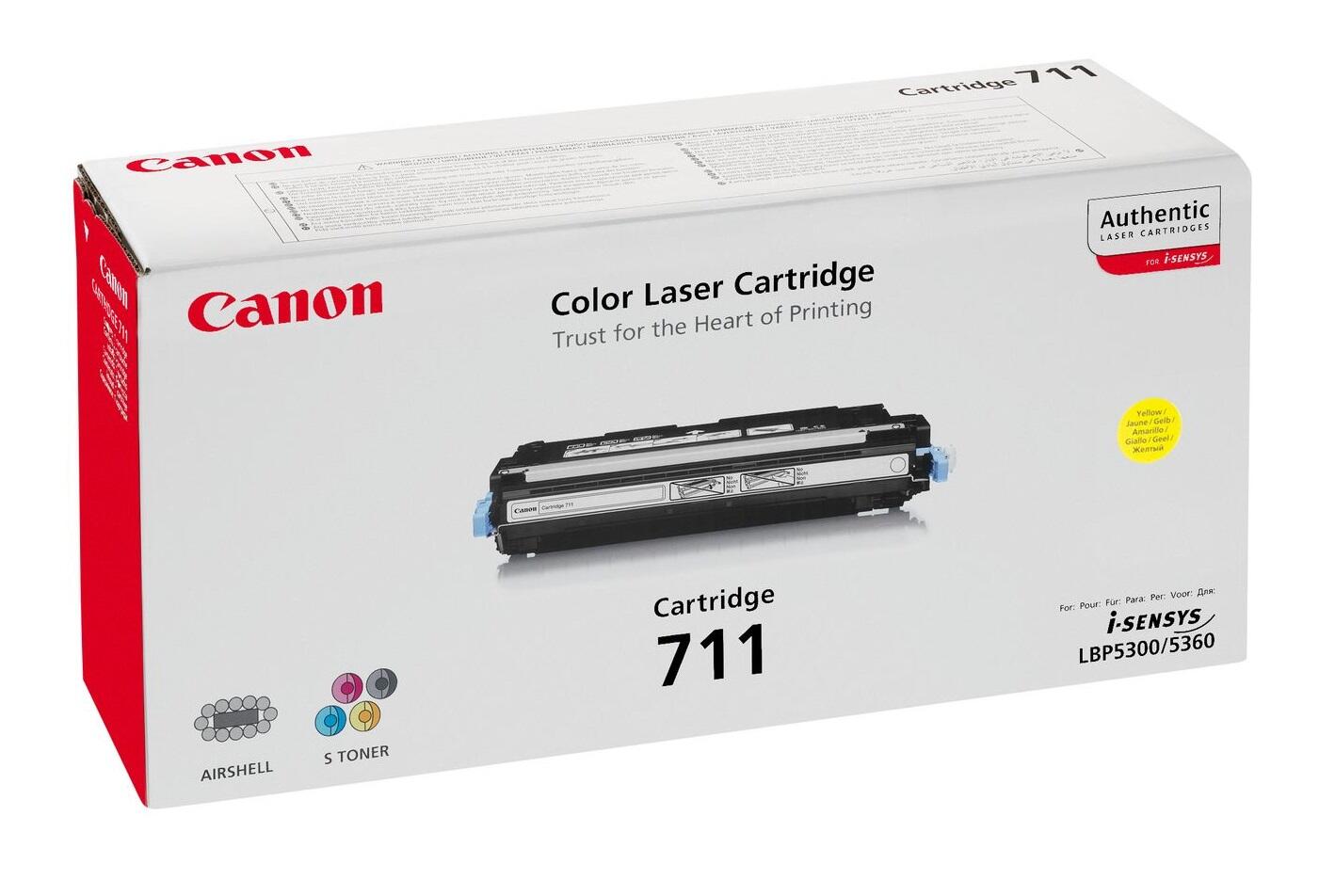 Canon Original Toner 711Y gelb 6.000 Seiten (1657B002)