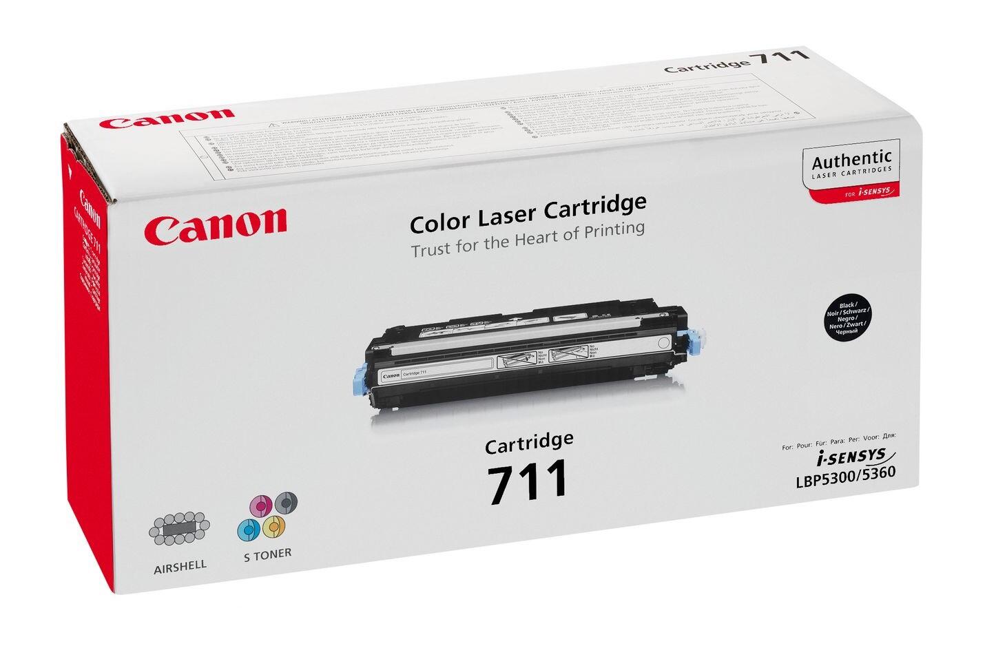 Canon Original Toner 711BK schwarz 6.000 Seiten (1660B002)
