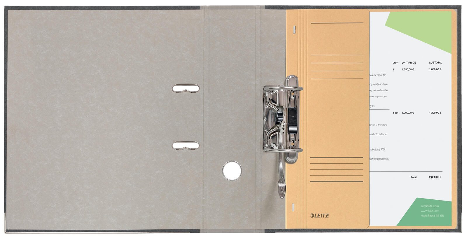 LEITZ A4 ßsenhefter aus Karton - chamois