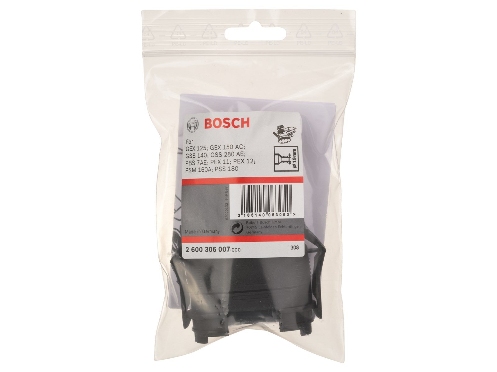 Bosch støvekstraktionsadapter