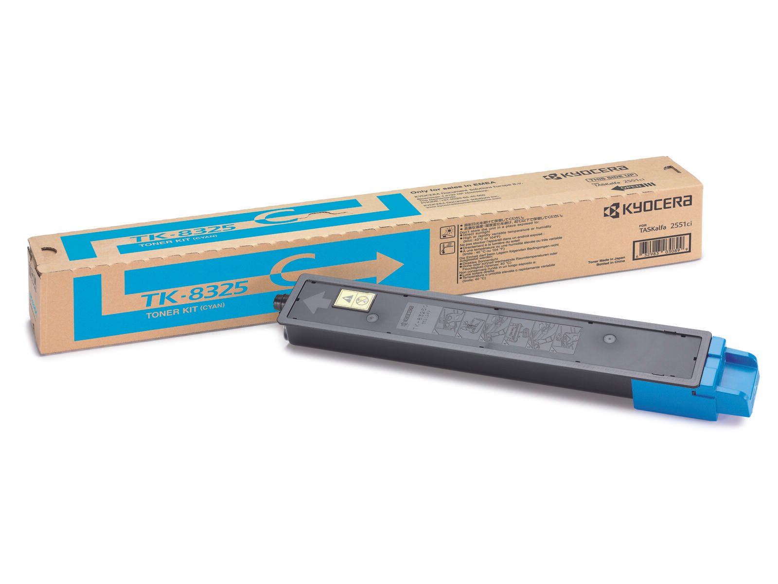 Kyocera Original TK-8325C Toner cyan 12.000 Seiten (1T02NPCNL0) für TASKalfa 2551ci