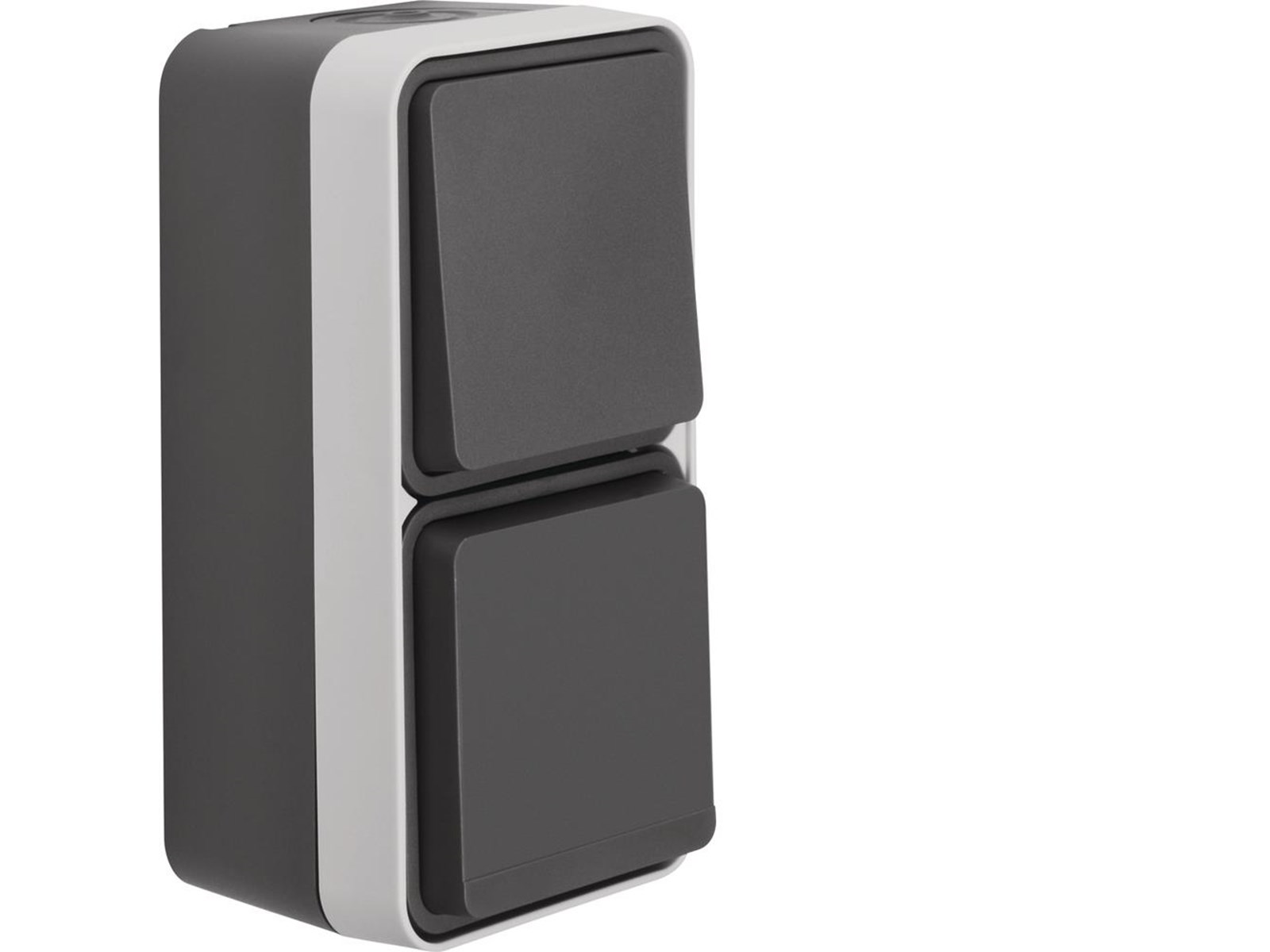 Berker Combination change over switch grey w1