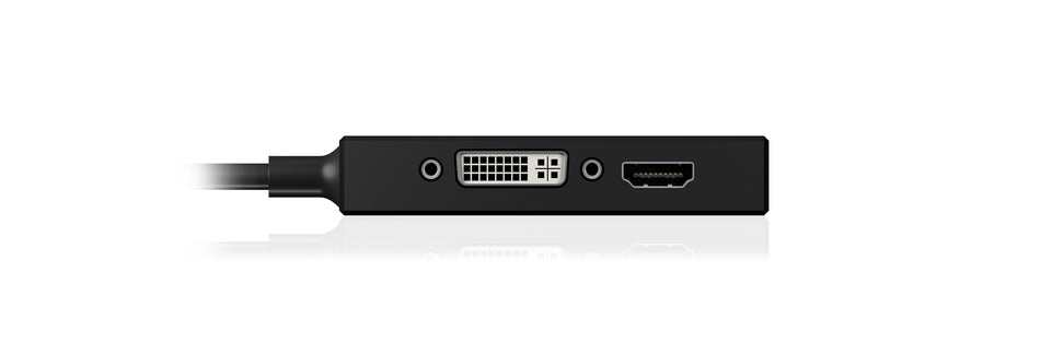 Adapter IcyBox 3in1 Mini DisplayPort St. -> 1x VGA/HDMI/ Bu. ret