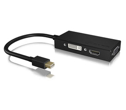 Adapter IcyBox 3in1 Mini DisplayPort St. -> 1x VGA/HDMI/ Bu. ret