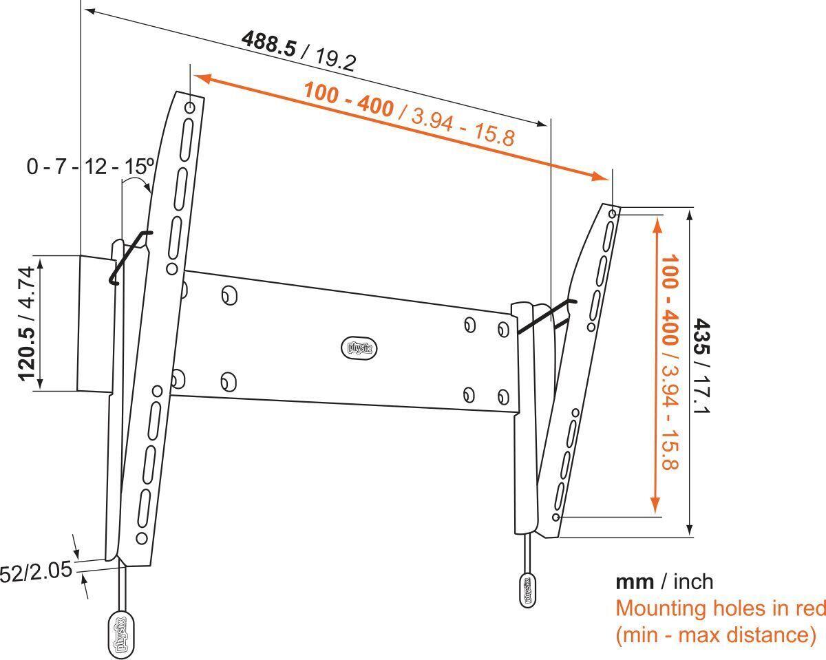 Vogel's BASE 15 M TV-Wandhalterung für 81-140 cm (32-55')