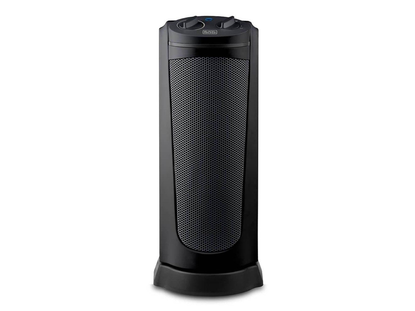 Black & Decker Tragbare Keramikheizung, Plastik, Schwarz, 2000 W