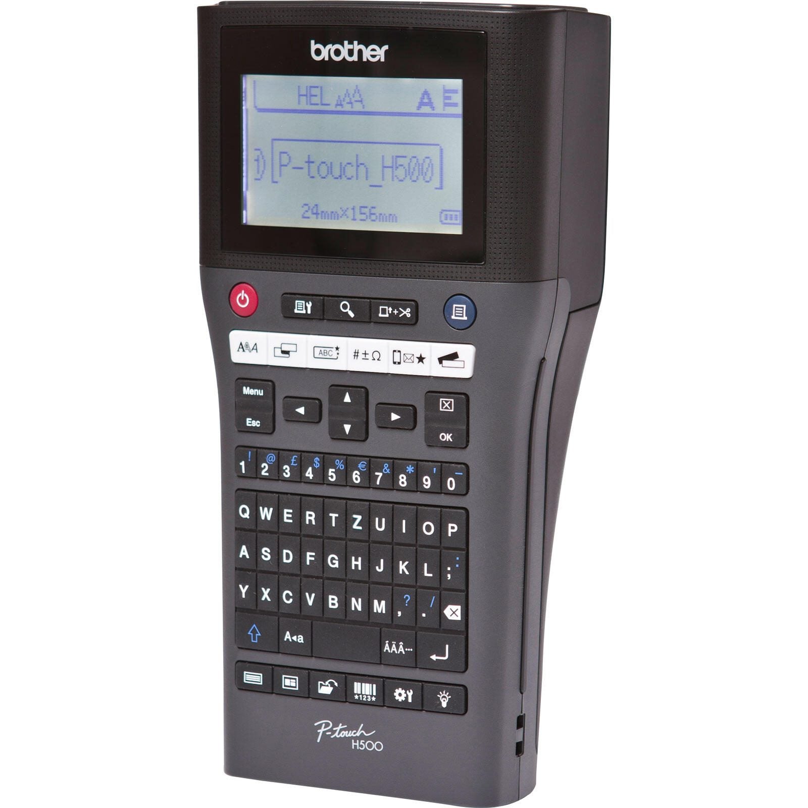 Brother P-touch H500 Beschriftungsgerät mit PC-Anschluss schwarz