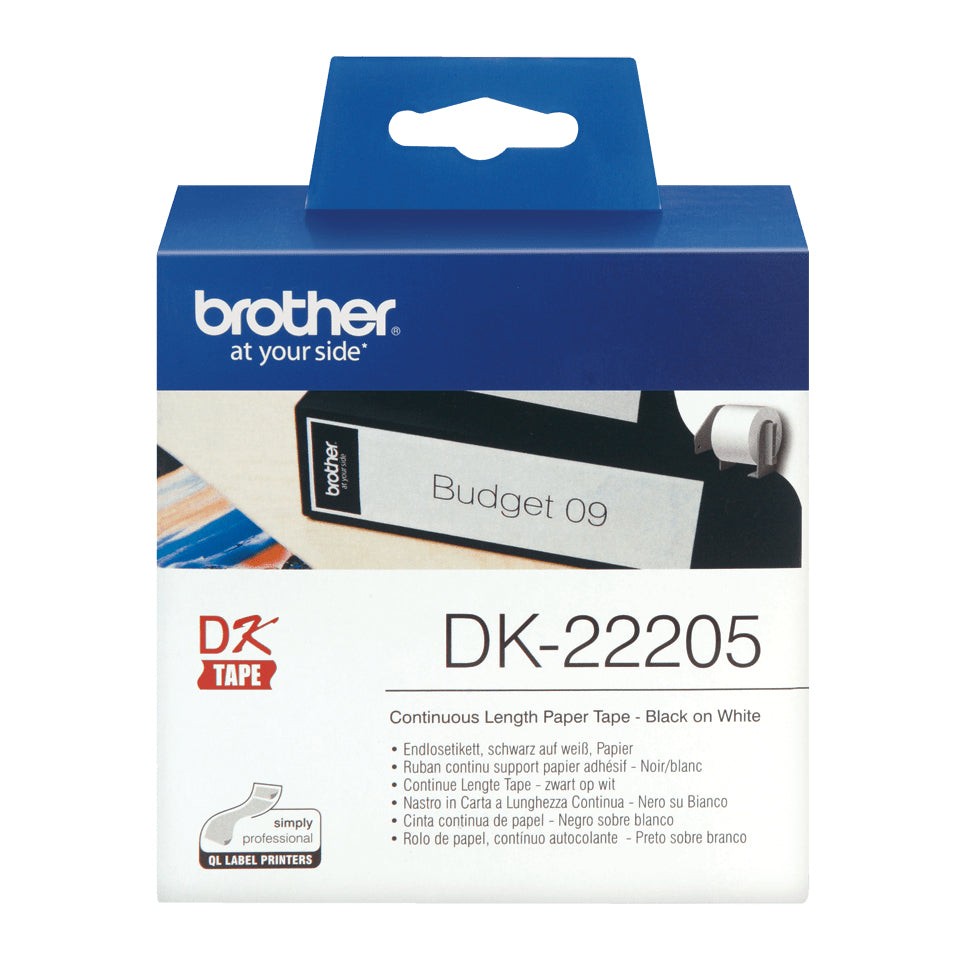 Endlosetiketten Brother QL550/500 30,48m*62mm DK-22205