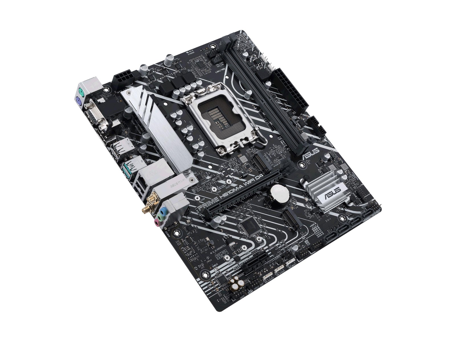 ASUS PRIME H610M-A WIFI D4 Mainboard - Intel H610 - Intel LGA1700 socket - DDR4 RAM - Micro-ATX