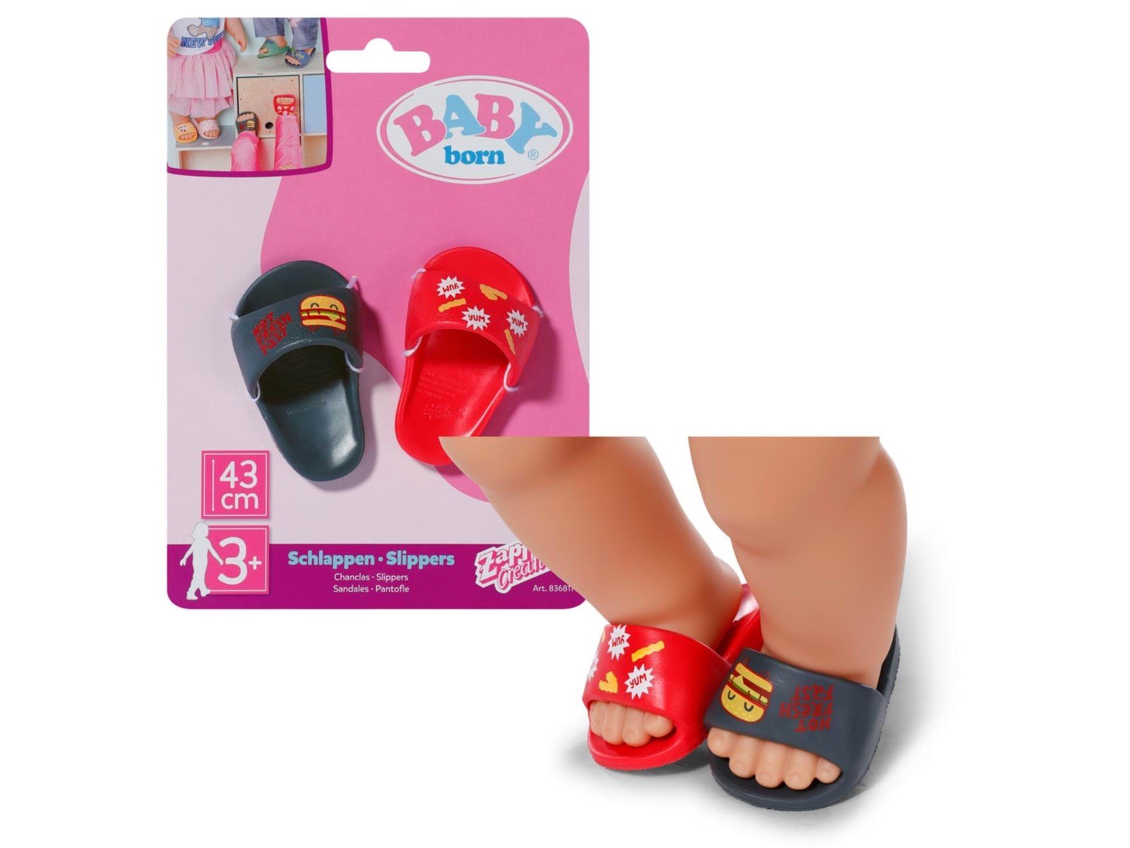 Baby Born Slippers 43cm assorted