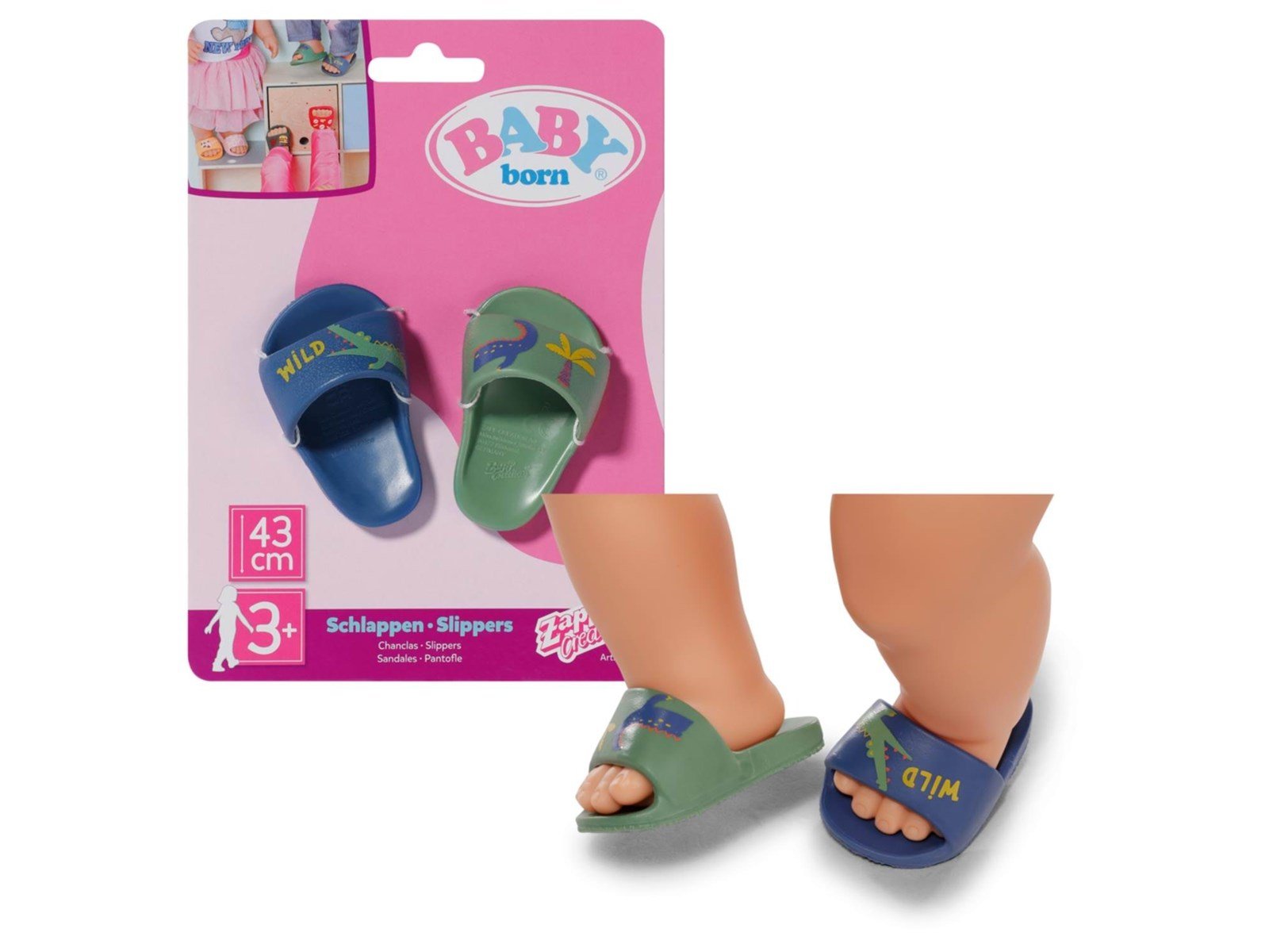 Baby Born Slippers 43cm assorted